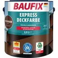 Produktbild: BAUFIX Express Deckfarbe nussbraun matt, 2.5 Liter, Wetterschutzfarbe - Braun
