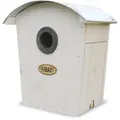 Produktbild: Habau Vogelhaus Nistkasten 2963, FluglochØ 28/32mm, zum Hängen, 18,5 x 19 x 13,5cm, mit Blechdach