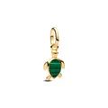 Produktbild: Pandora Charm 763823C01 Grüne Schildkröte Mini-Charm-Anhänger Vergoldet