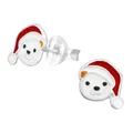 Produktbild: Eisbär Ohrringe 925 Silber - Kinderohrringe Weihnachten Ohrstecker Schmuck Bär
