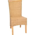 Produktbild: MiaMöbel Esszimmerstuhl Rattan 47x98x57 cm Modern Massivholz Rattan Mahagoni Rattan natur - Naturbelassen