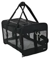 Produktbild: A. Basics Haustiertragetasche, weich für Hund, L, schwarz, L 50 x B 30.4 x H 30.