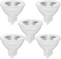 Produktbild: Linkind GU5.3 MR16 LED 5W Lampe 12V, 50 Watt ersetzt, 2700K Warmweiß 36° Abstrahlwinkel LED Spot MR16, 520Lm AC/DC 12Volt Leuchtmittel, Nicht dimmbar, 5 Stück