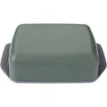 Produktbild: Fackelmann Butterdose Eco, aus Kunststoff, rechteckig, 16,5 x 10,5 x 5 cm, grau / grün