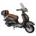 Produktbild: Alpha Motors Mofaroller Retro Firenze Limited 50 ccm 25 km/h EURO 5 mattschwarz
