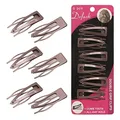Produktbild: Dofash Double Grip Brown Hair Barrettes Metall Haar Griffe Zubehör Schmetterling Haarspangen für Frauen (braun 6PCS)