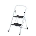 Produktbild: Raburg Stahl-Klapptritt-Leiter Step KLEIN, 2 Stufen, Stahl in WEIß, kompakt klappbar - 45,5 cm hoch, 4,1 kg, TÜV/GS geprüft, Rutschhemmende Oberfläche, praktische Universal-Leiter für den Alltag
