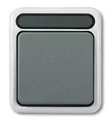 Produktbild: Merten MEG3117-8029 Kreuzschalter, 1-polig, AQUASTAR, lichtgrau
