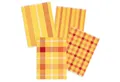 Produktbild: Kracht Geschirrtuch Streifen Karo, (Set, 4-tlg., 4-teilig), 4er Pack Geschirrtücher (4 Stück), ca. 50 x 70 cm, Halbleinen