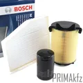 Produktbild: 3x BOSCH Filter Inspektions Kit für AUDI A3 Seat Skoda VW Golf V VI Passat Jetta