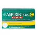 Produktbild: Aspirin Plus C Forte - Erkältungsmittel mit Vitamin C - wirkt schnell gegen stärkere Kopf-, Hals- und Gliederschmerzen und Fieber - mit der doppelten Menge an Wirkstoff - 1 x 10 Brausetabletten