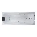 Produktbild: Basera® BASIC Indoor Whirlpool Badewanne Bali mit 8 Massagedüsen, LED-Ambiente