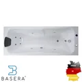 Produktbild: Basera® BASIC Indoor Whirlpool Badewanne Bali 180 x 75 cm mit 8 Massagedüsen ...