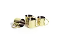 Produktbild: ECHTWERK 4-teiliges Kupferbecher-Set, Bruchsichere Edelstahl-Gläser, Cocktail-Set, Cocktailgläser perfekt für Gin, Vodka, Bier und Kaltgetränke, Geschenkset, Gold-Edition, 480 ml