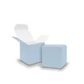 Produktbild: 50x itenga Würfelbox 5x5cm eisblau Gastgeschenk Schachtel Adventskalender
