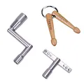 Produktbild: Rayzm Trommelschlüssel, kontinuierliche Bewegungsgeschwindigkeitstaste und Trommel Schlüsselanhänger, Neuheit Geschenk für Drummer (3er Pack)