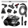 Produktbild: MPM - MOD-47 - Staubsauger mit Bora-Wasserfilter und Luftreiniger - für Allergiker - gegen Milben, Tierhaare - Nass- und Trockensauger, Bodenreiniger - Beutellos - 2400 W - Schwarz