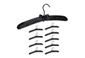 Produktbild: relaxdays Kleiderbügel Set Sati, (10er Set, 10-tlg), schwarz