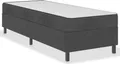 Produktbild: vidaXL Boxspringbett Dunkelgrau Stoff 80x200 cm