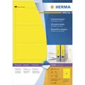 Produktbild: Herma 4296 blickdicht gelb Ordneretiketten 19.2x6.1 cm (100 Blatt (400 Etiketten))