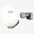 Produktbild: Fuba Sat Anlage 4 Teilnehmer | DAA 780 W Satellitenschüssel 80cm Alu weiß (Testergebnis: ausgezeichnet)* + Fuba DEK 417 Quad LNB 4 Teilnehmer (DVB-S2, HDTV, UHD 4K/8K, 3D) mit LTE-Störfilter