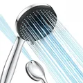 Produktbild: Hochdruck Duschkopf 10 Strahlarten Wassersparend Druckerhöhend für Bad 13cm