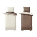 Produktbild: Winter Bettwäsche Teddyplüsch Fleece Cashmere Touch 135x200 155x220 2tlg 4tlg