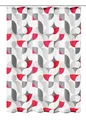 Produktbild: Kleine Wolke Duschvorhang Textil TESS Rubin 180 x 200 cm