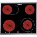 Produktbild: Bauknecht CHR 9642 IN - Elektrokochfeld mit 5 Jahre Garantie, Bräter Zone, Montage mit Rahmen aufliegend, 60 cm