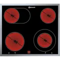Produktbild: Bauknecht CHR 9642 IN - Elektrokochfeld mit 5 Jahre Garantie, Bräter Zone, Montage mit Rahmen aufliegend, 60 cm CHR9642IN