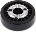 Produktbild: Windaschenbecher Rund Aschenbecher Ascher Gluttöter Tabak Ashtray Outdoor Indoor (Schwarz)