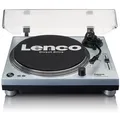 Produktbild: Lenco L-3809ME Plattenspieler (Direktantrieb, USB/PC-Encoding, Pitch Control & Phono-Vorverstärker inkl. Staubschutz) blau