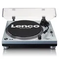 Produktbild: Lenco L-3809 Plattenspieler - DJ Plattenspieler mit Direktantrieb - USB - Vorverstärker - 33 und 45 U/min - MMC - RCA- Line Out - Blau Metallic