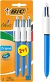 Produktbild: BIC 4 Farben Kugelschreiber Set 4 Colours Original, 3er Pack, Ideal für das Büro, das Home Office oder die Schule