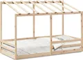 Produktbild: vidaXL Kinderbett mit Dach 90x200 cm Massivholz Kiefer