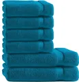 Produktbild: TRENDBUY24 Handtuch Set 6-TLG Premium Frottee Handtücher Duschtücher Set 100% Baumwolle, (Handtuch und Duschtuch, 6-St), schnell trocknend