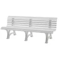Produktbild: Proregal Gartenbank, Weiß, Kunststoff, 200x80x64 cm, Gartenmöbel, Gartenbänke