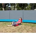 Produktbild: Reimo Tent Technology Windschutz Sichtschutz mit 3 Elementen 500x140 cm anthrazit Polyester für Strand, Camping, Anthrazit, Lime