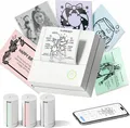 Produktbild: Sticker Drucker, PM290 Mini Drucker für Smartphone, Bluetooth Thermodrucker Mini