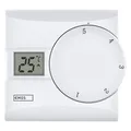 Produktbild: EMOS - digitaler Raumthermostat mit LCD-Display - manuell, drahtgebunden - Heiz- und Kühlsysteme - Temperaturregelung 5-30 °C - Aufputzmontage - einfache Bedienung - Batterie inkl. - weiß