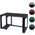 Produktbild: Schreibtisch HWC-J26, Computertisch Bürotisch, 120x60x76cm ~ schwarz-blau