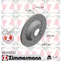 Produktbild: ZIMMERMANN 2x Bremsscheibe hinten Ø302 mm Voll Gelocht für Audi A6 Avant 4F5