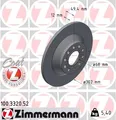 Produktbild: ZIMMERMANN 100.3320.52 Brake Disc for AUDI,AUDI (FAW)