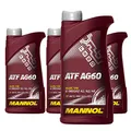 Produktbild: MANNOL 4 x 1L ATF AG60 / 5-6- 8- Stufig Automatikgetriebeöl