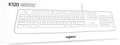 Produktbild: LOGITECH Tastatur K120 weiß 920-003626 Keyboard USB Kabel Deutsch QWERTZ Windows