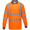 Produktbild: Polo Coton Majoritaire Manches Longues Couleur : Orange Taille L - Portwest
