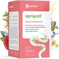 Produktbild: Aprigold aktive Verdauung 30 Portionen – Schwung, Regelmäßigkeit & Geschmeidigkeit für Verdauung und Stuhlgang – Mit Ballaststoffen & Darmbakterien – 420g Pulver & 30 Kapseln