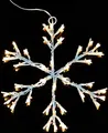 Produktbild: LED Schneeflocke Schneeoptik 36er warmweiß 30cm Timer außen XA11276 xmas