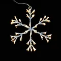 Produktbild: LED Schneeflocke Schneeoptik 36er warmweiß 30cm Timer außen XA11276 xmas