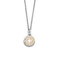 Produktbild: DUR Halskette Kompass 2.0 aus 925 Sterling Silber mit Strandsand veredelt, Beige/Silber, 42 cm, K2668